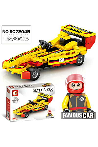 semo Lego Formula 4 yellow racing car