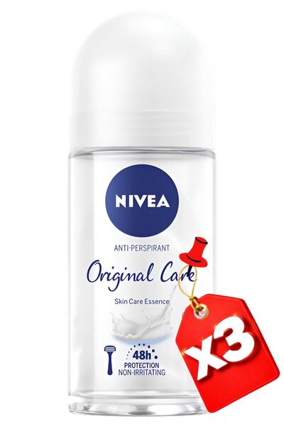 NIVEA WOMEN ORIGINAL CARE 50ml x3 PCS