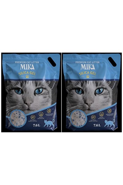 Mika SET 2 BUCĂȚI - Litieră pentru pisici SilicaCat 7,6L