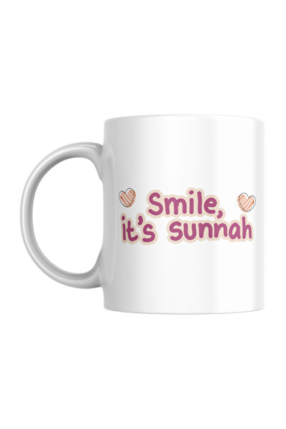 Eylül Design Smile It's Sunnah Written Printed Islamic Ceramic Mug