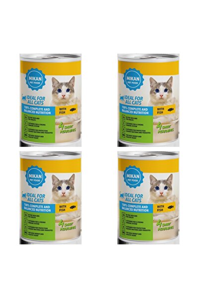 Mikan SET 4 PIECES - Cat Food with Poultry 415g