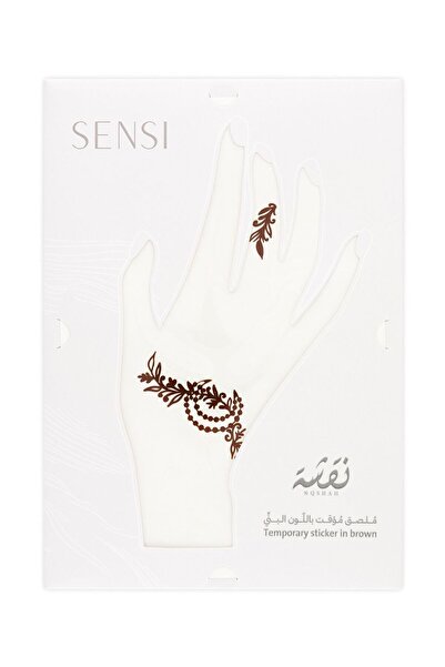 SENSİ Nqshah Henna Temporary Tattoo #2 Brown