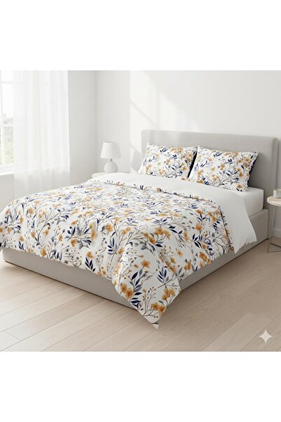NİĞTEX King Size Floral Duvet Cover Set - Without Sheets