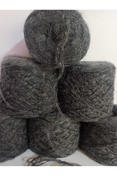 İPEK YÜN İPLİK DÜNYASI Ангорська пряжа 3 нитки (темно-сіра, антрацитова) сумі...