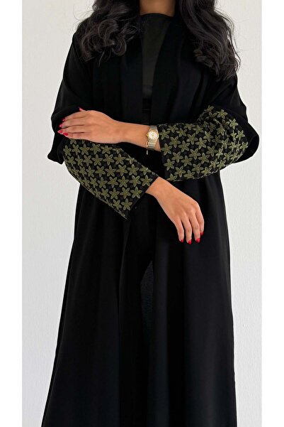 AYA MW2048 -عبايه ملكي مع اضافه التطريز في الاكمام