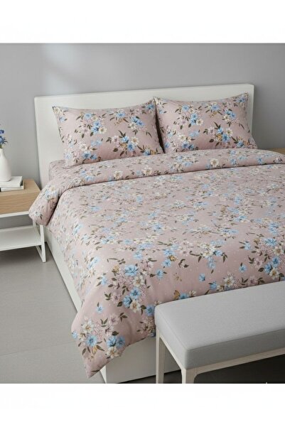 NİĞTEX King Size Floral Duvet Cover Set - Without Sheets