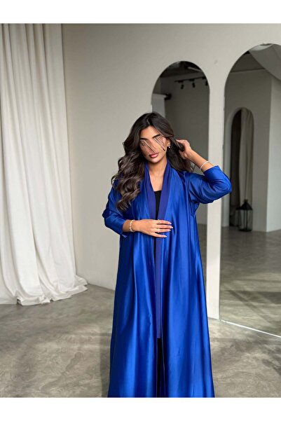 AYA MWT777 - Blue Crepe Abaya