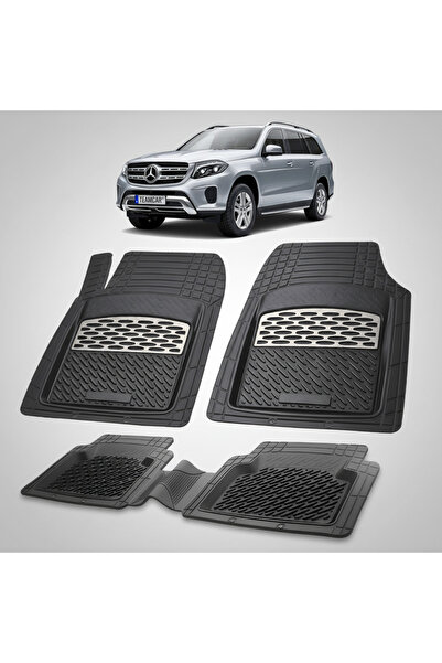 TEAMCAR Mercedes-Benz GLS Compatible Floor Mats X167 2019-2025 | Silver