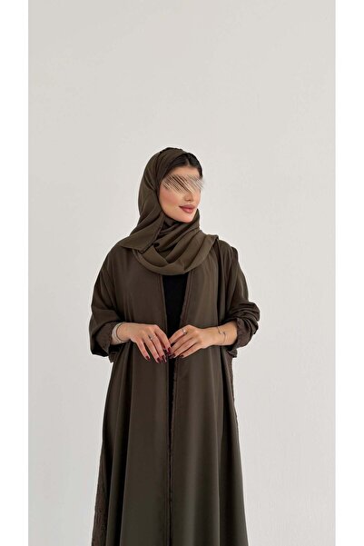 AYA MWT1087 - Abaya with floral inserts