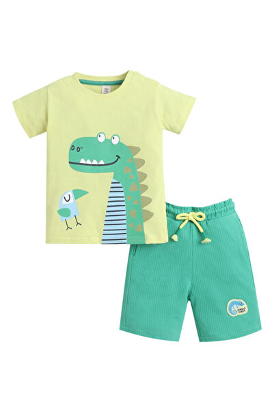 Victor and Jane Infant Boys’ 2-Piece Set – Crocodile Graphic T-Shirt & Drawst...
