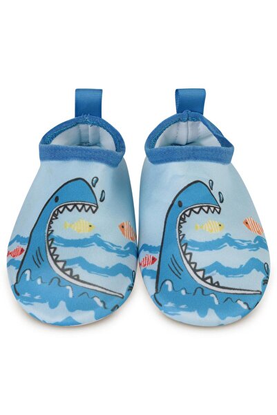 Civil Boys Pantofi de mare 20 cu talpă cu imprimeu rechin - Albastru 24