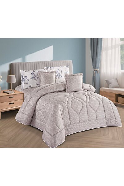 alzawia مفرش وجهين وجه مشجر وجه ساده نفر 4 قطع