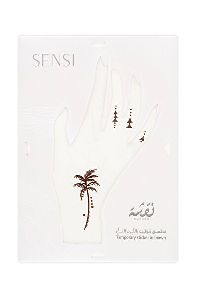 SENSİ Nqshah Henna Temporary Tattoo #2 Brown