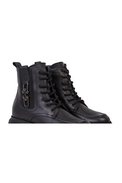 ANNASIA SHOES MARTA Boots - Black Leather