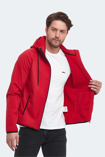 Slazenger Red Water-Resistant Men's Coat Casual and Comfortable Winter Outerw...