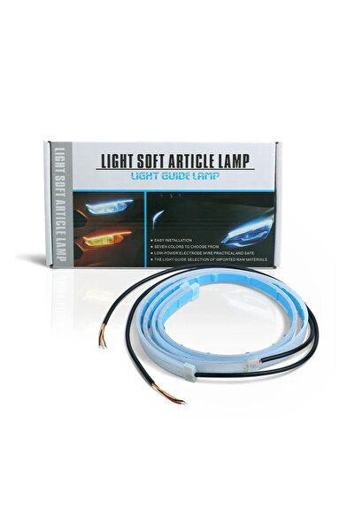 Generic Flexible Car Led Light Strip, Dual Color 2 Pcs 24 Inches DRL LED Head...