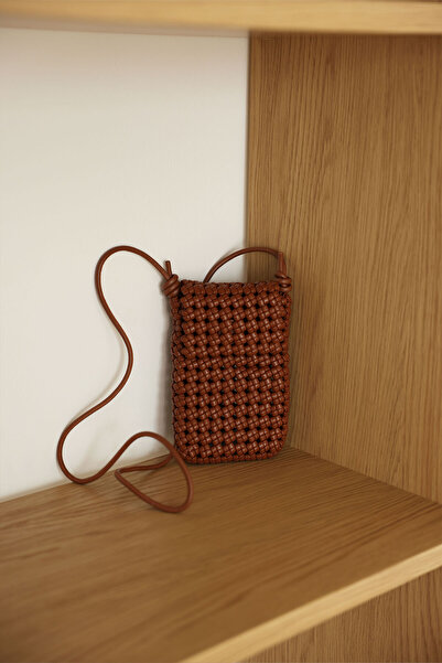 LUTVELIZADE Geantă 2603 - Geantă de damă cu textură tricotată, mini cu curea ...