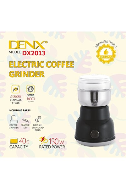 Primo Plus DX2013: 150W Electric Grinder. 14k RPM, stainless blades, 40g capa...