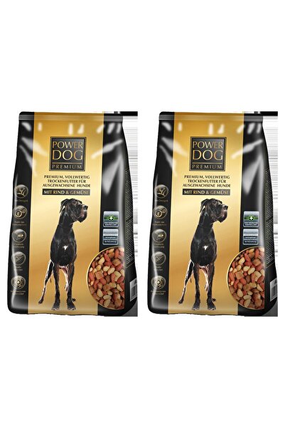 Power Dog SET 2 BUCĂȚI - Hrană uscată pentru adulți cu carne de vită și legum...