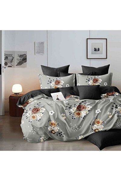 CumparaMisim Double bed linen, Finet, 6 pieces, Grey, popcorn