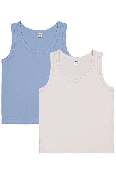 Civil Boys Μπλε-γκρι Αγόρια 2-12 ετών Σετ 2 Αθλητικών Μπλουζών - Κανονική Ηλι...