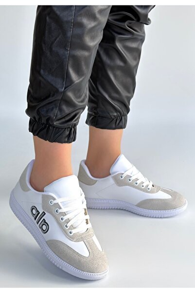 Zerenyus ZRNE-004 Premium Λευκό Γυναικείο Sneaker με Κορδόνια