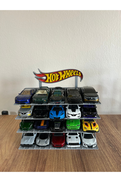 HOT WHEELS Uyumlu Temalı 20 Araçlık Stand(1/64)
