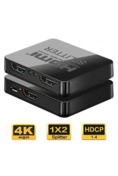 PremiumCord Splitter HDMI 1 intrare-2 ieșiri, 4K, 3D, alimentat prin USB, Ful...