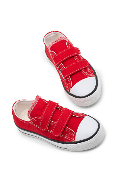 Tonny Black Children's Unisex Red Comfortable Fit Double Strap Shoes
