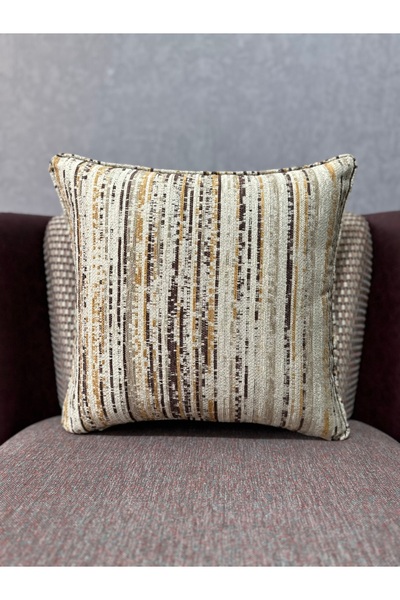 Fabricland Tekstil Dokuma Geçişli Exclusive Kare KIRLENT KILIFI-3 / 43x43 cm