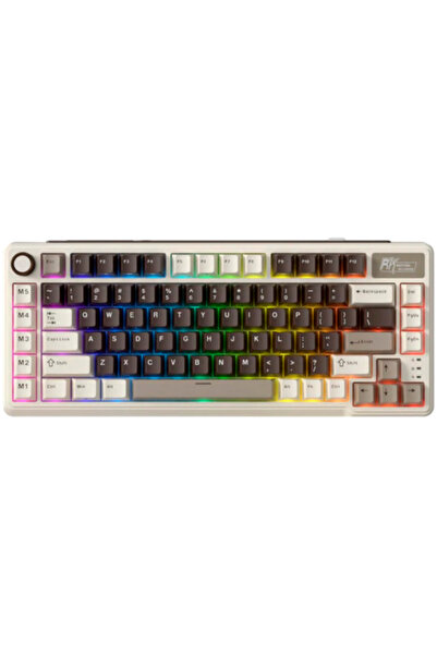 ROYAL KLUDGE Tastatură de gaming cu RGB, cu fără sârmă/wireless, comutator be...