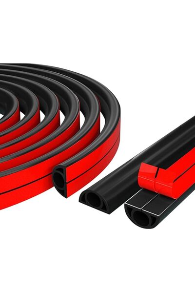 The Bros قناة كابلات بطول متر واحد، غطاء كابلات نصف دائري، غطاء أسلاك ذاتي ال...