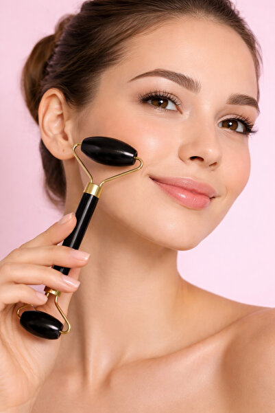 Prolite Orjinal Yüz Gerdirme Masaj Aleti (Roller Doğal Taş)Kol Bacak Masaj Aleti