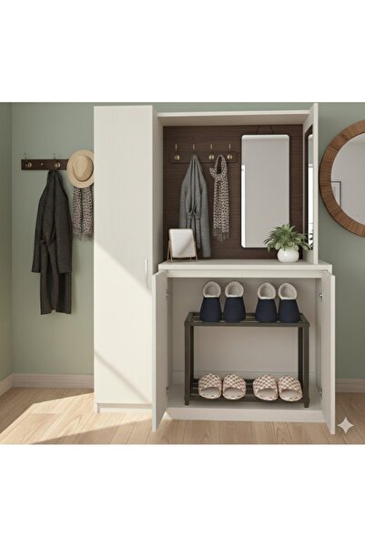 DECOR Çok Amaçlı Kullanışlı Metal Terliklik&Ayakkabılık