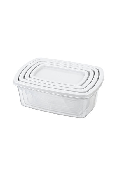 Cosiness Rectangular 4-Piece Storage Container Set