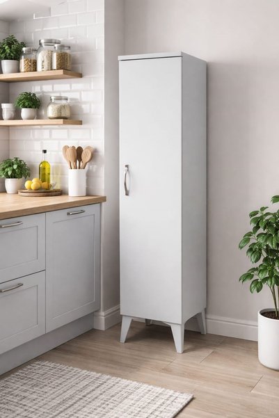 ADIM EBATLAMA Mutfak -Banyo-Çok Amaçlı Dolap- 4 Raflı (122 x 30 x 30 )