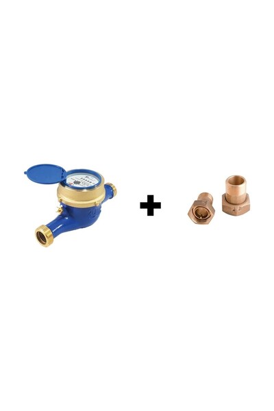 Türkoğlu REMONT Su Sayacı - Ev İşyeri Tipi Su saati-R160-(2 adet Rakor fiyata...