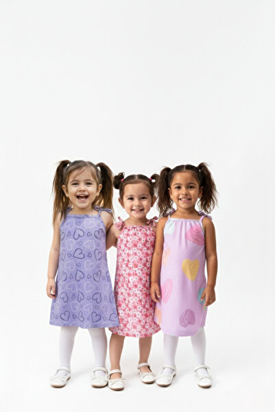 BUUFUU ΚΑΛΟΚΑΙΡΙΝΟ ΚΟΡΙΤΣΙΣΤΙΚΟ ΦΟΡΕΜΑ ΜΕ ΣΤΑΜΠΑ ΚΑΙ ΛΟΥΡΑΚΙΑ, 3 ΤΕΜΑΧΙΑ