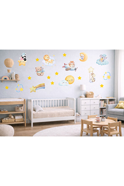 cyatelier مجموعة ملصقات جدارية لغرفة الأطفال، ملصقات ديكور لغرفة الأطفال على ...