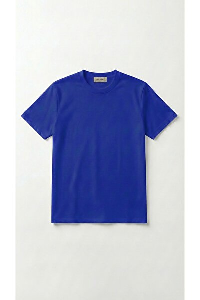 HOXİE Unisex Solid Color Crew Neck Basic T-Shirt