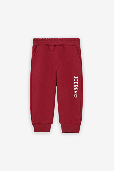 Iceberg Baby Boy Red Tracksuit Bottom