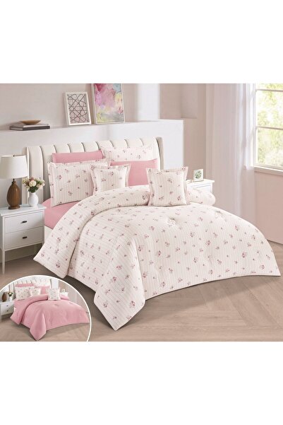 alzawia Summer double bed set with an elegant design, 8 pieces