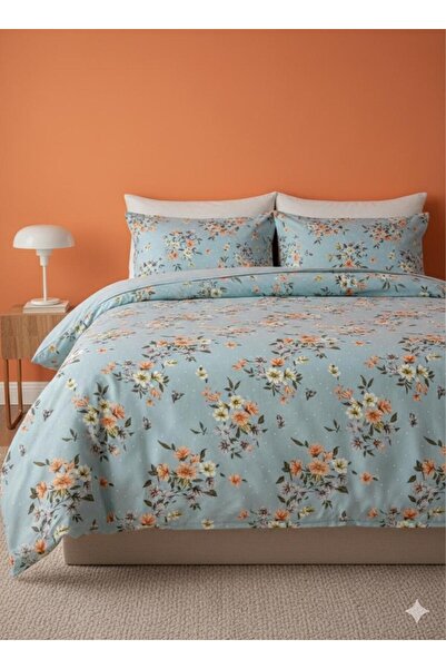 NİĞTEX Single Floral Duvet Cover Set - Without Sheets