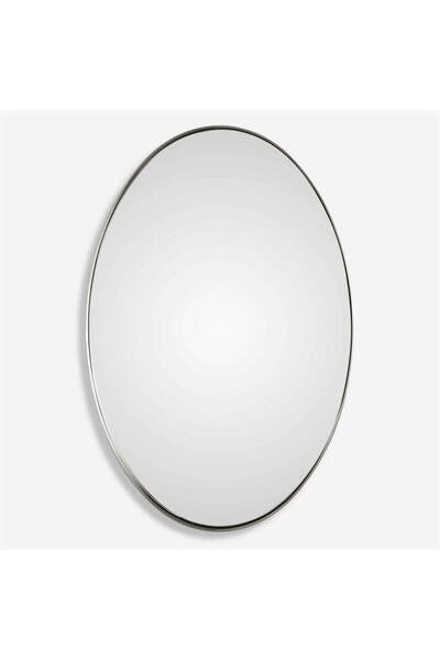 UTTERMOST Pursley Brushed Nickel Oval Mirror
