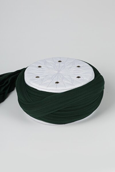 SARIKHANE YÜKSEK TEKNOLOJİ MAKİNE SARIMI Talebe Sarigy - Green Fabric - White...