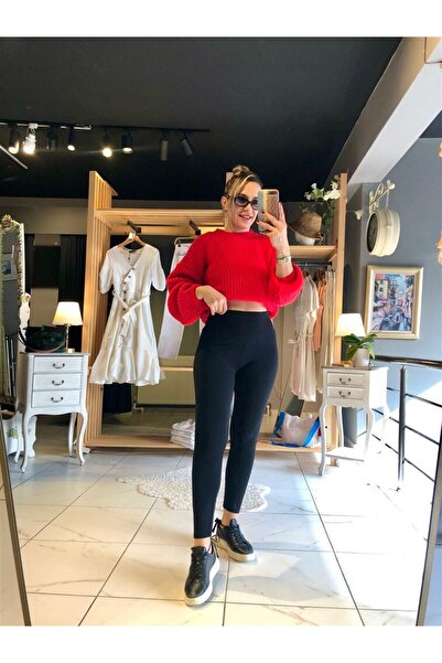 Gözde Tasarım Butik Women's Black Color High Waist Shape-Up Steel Tights