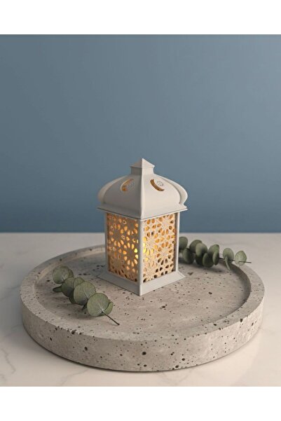Lunera Accessories Ramazan Özel Geometrik Desenli LED Tealight Mumluk – Dekor...