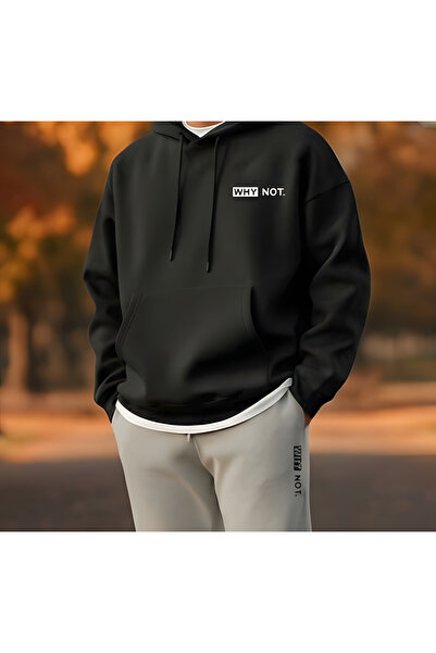 EFFRENATU Trendy Clothing Hoodie Zip Printed Top & Bottom Suit Plus Size