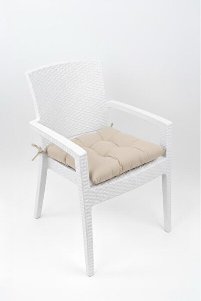 ALTINPAMUK Mega Beige Chair Cushion 45X45 with Special Stitched Laces