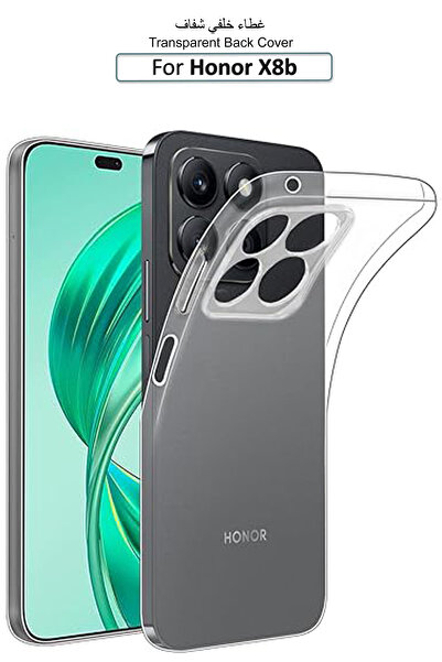 Generic Honor X8b - Transparent Silicone Protective Back Case Cover